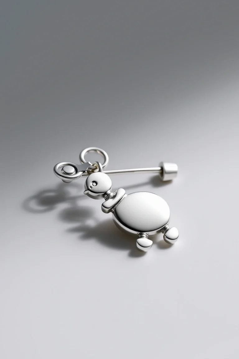 Sterling Silver Diaper Pin