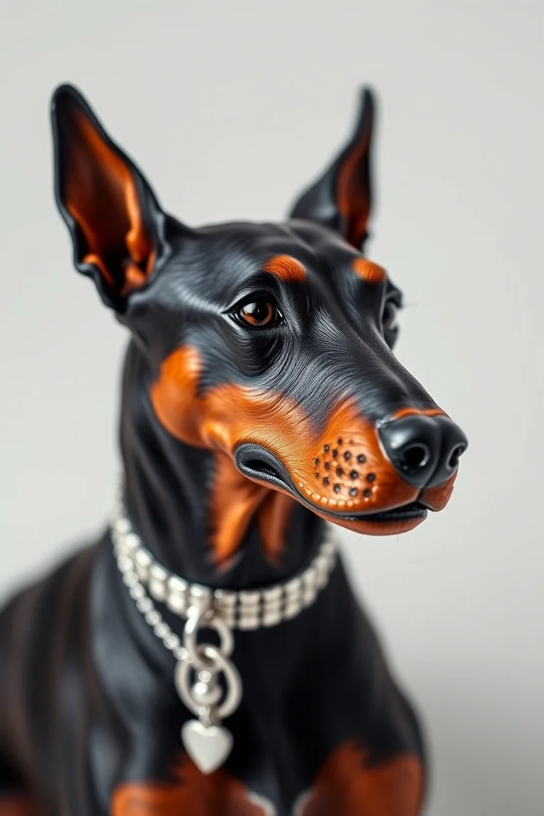 Sterling Silver Doberman
