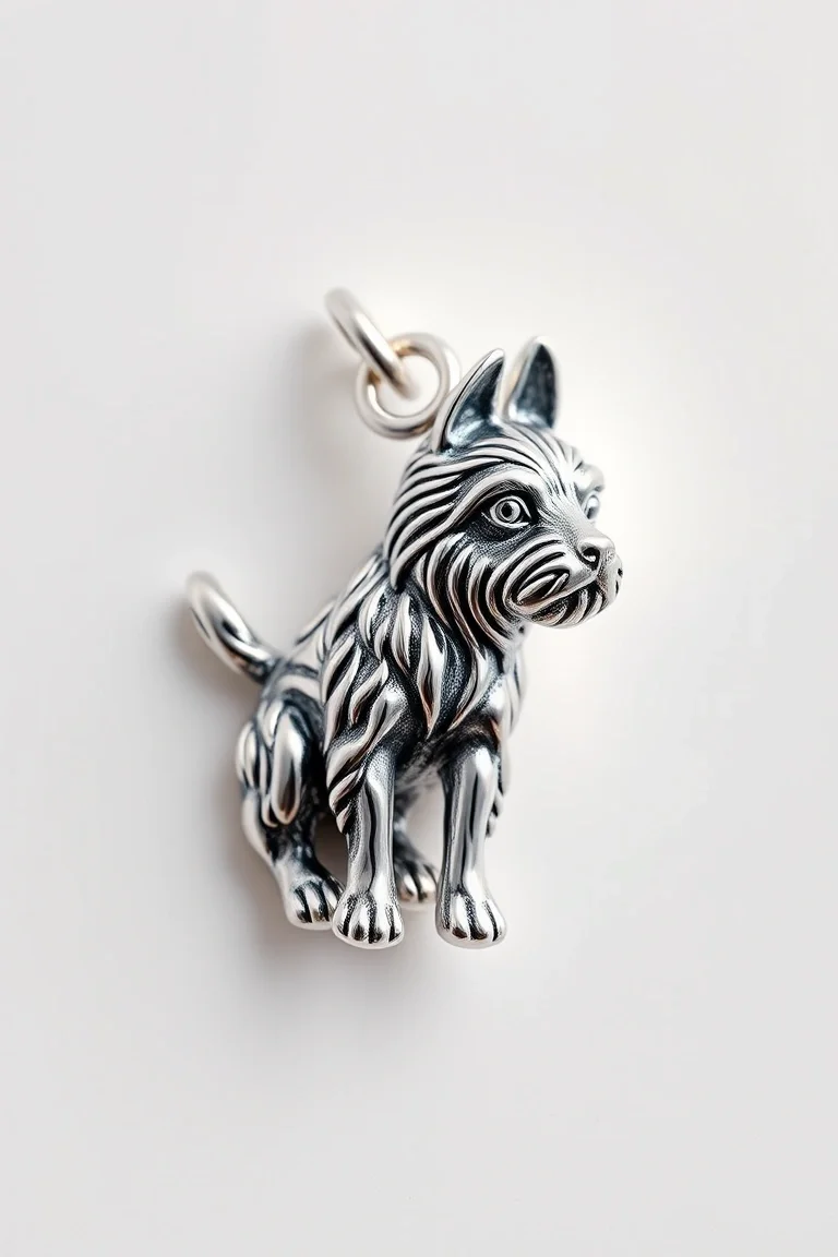 Sterling Silver Dog