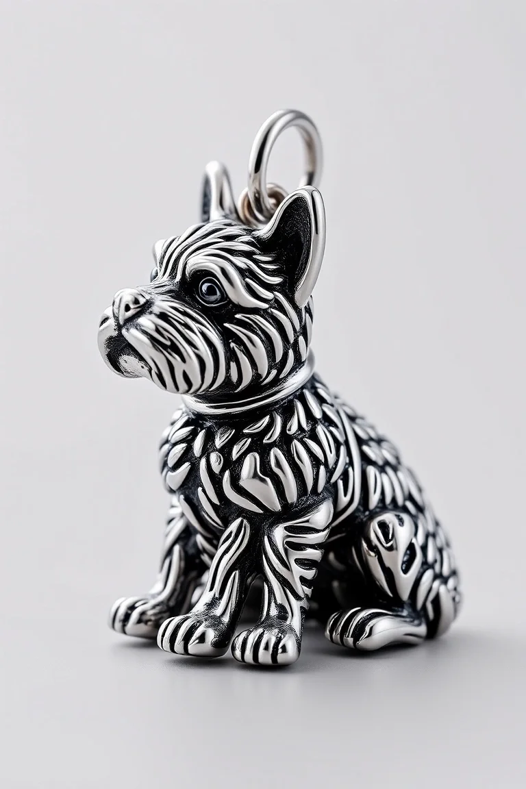 Sterling Silver Dog
