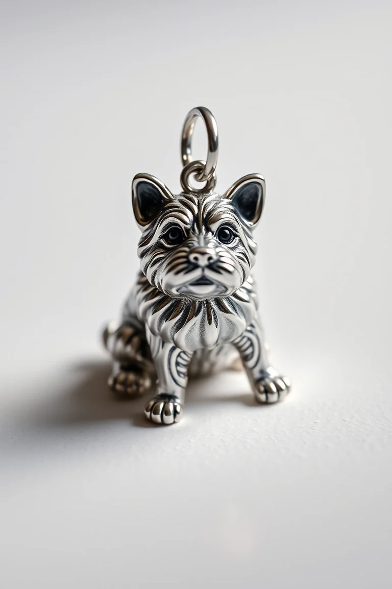 Sterling Silver Dog
