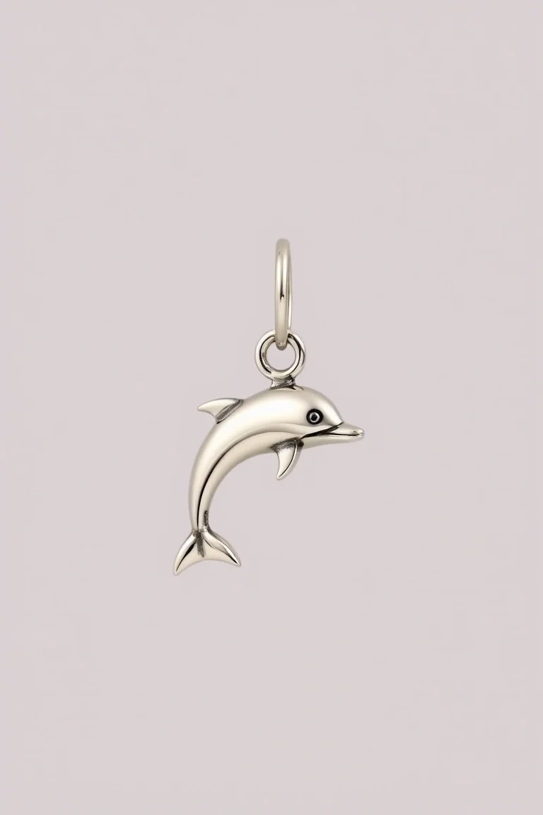 Sterling Silver Dolphin Charmholder