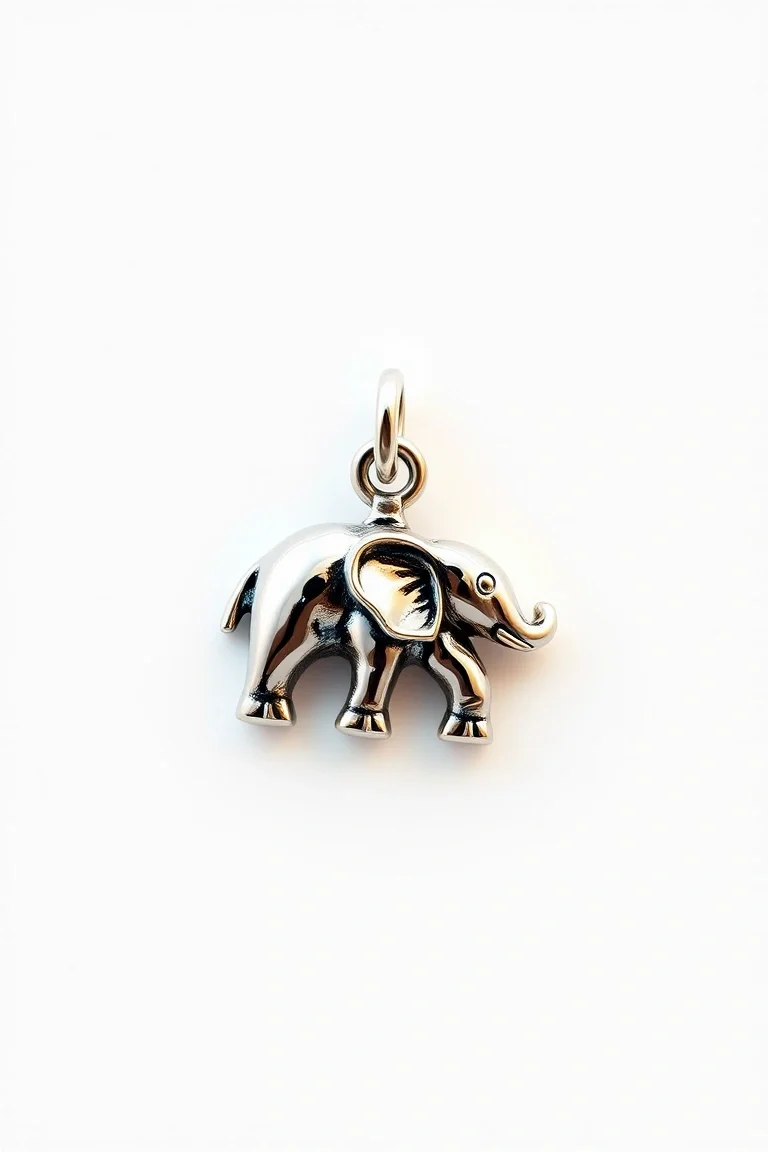 Sterling Silver Elephant Charm