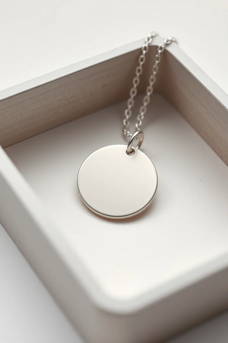 Sterling Silver Engraveable Disc