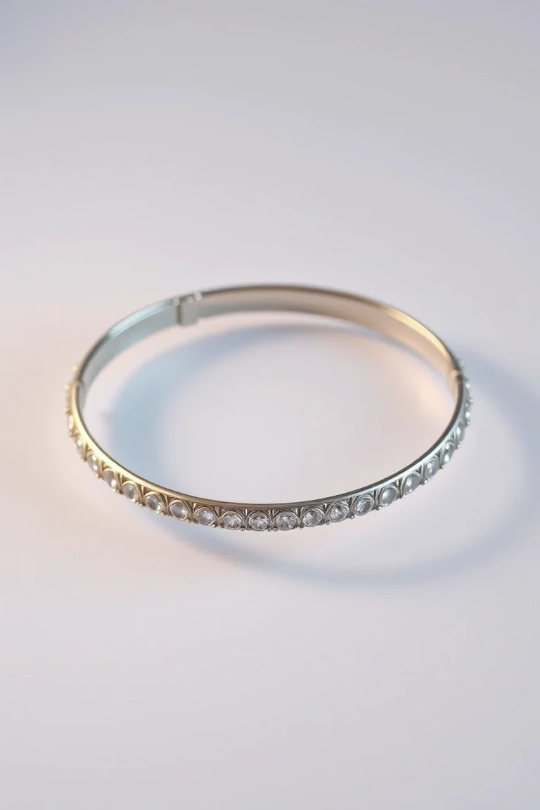 Sterling Silver Fancy Bangle