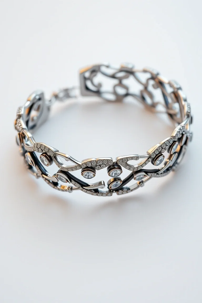Sterling Silver Fancy Bracelet