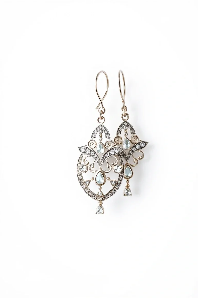 Sterling Silver Fancy Earring