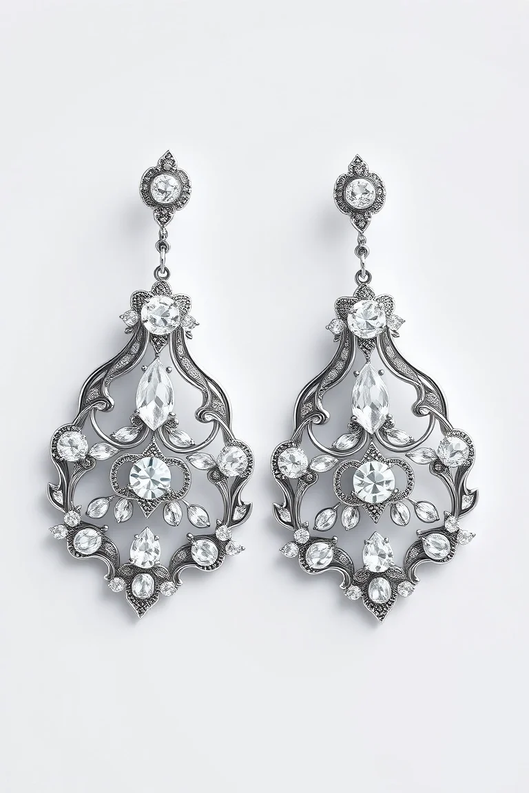 Sterling Silver Fancy Earrings