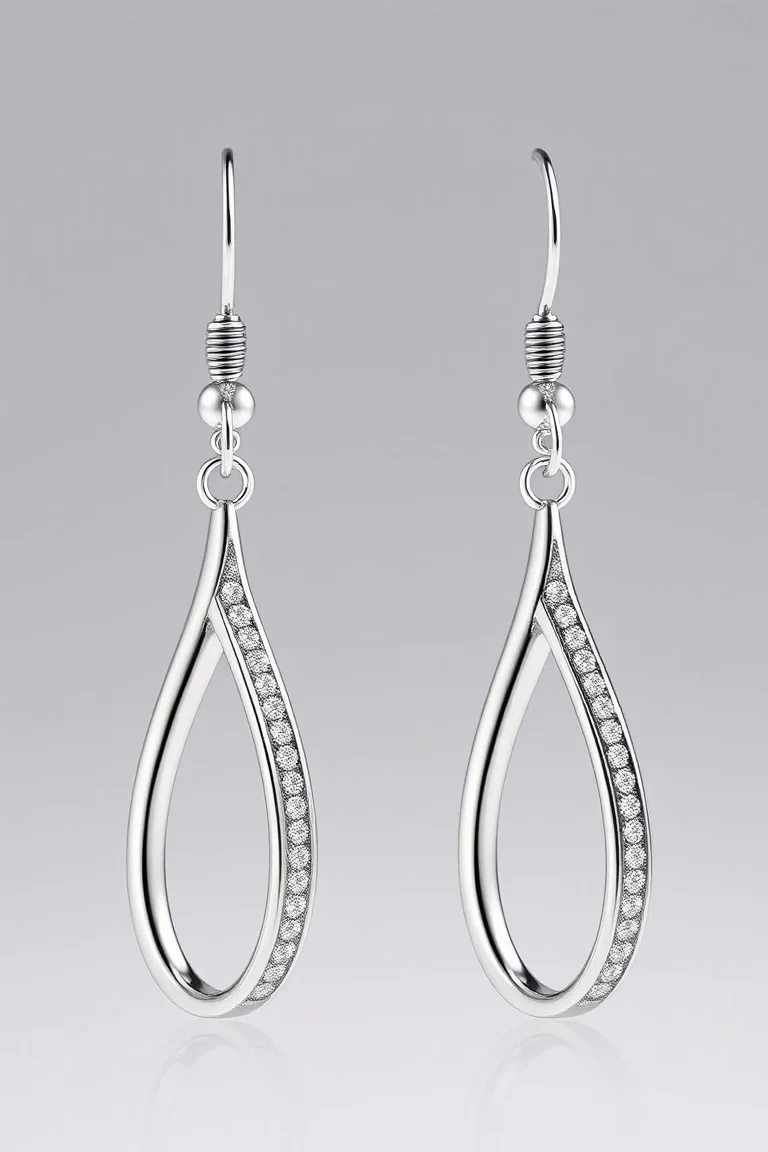 Sterling Silver Fancy Tube Earrings
