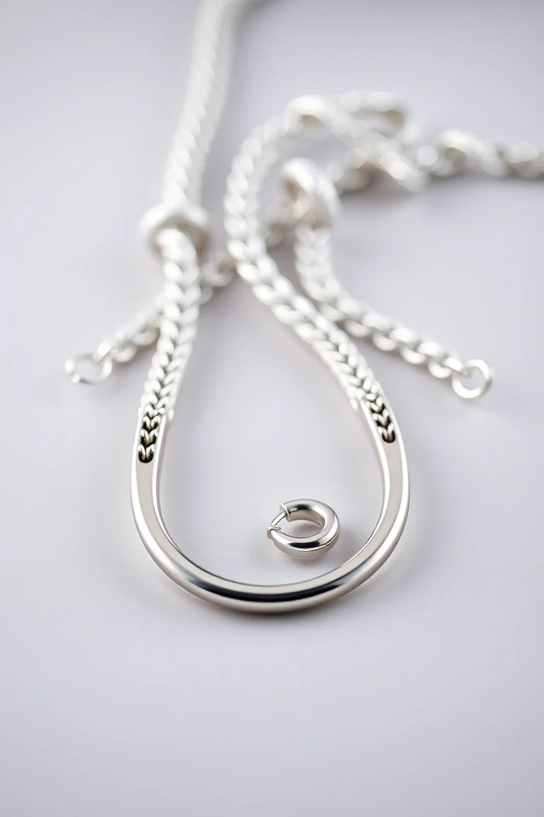 Sterling Silver Figaro Chain 24 In.