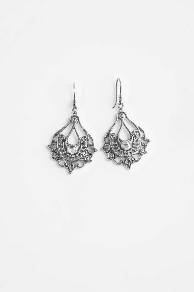 Sterling Silver Filigree Earrings