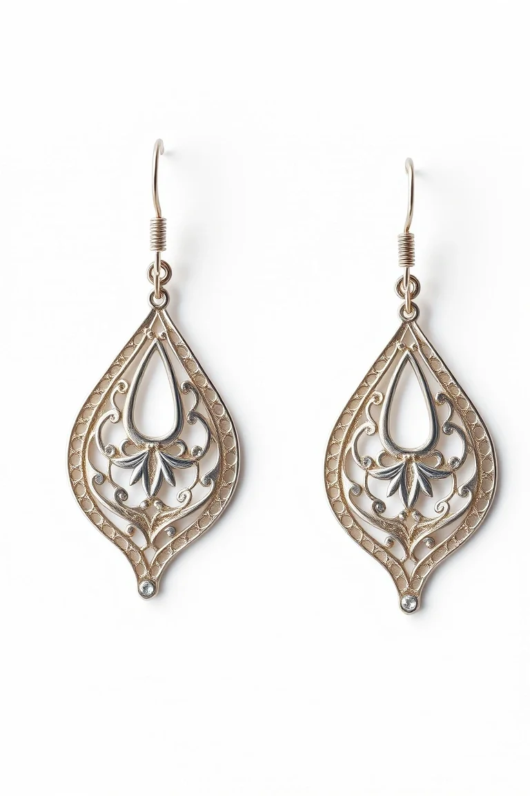 Sterling Silver Filigree Earrings