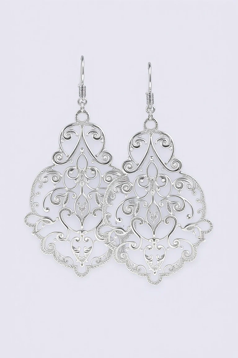 Sterling Silver Filigree Earrings