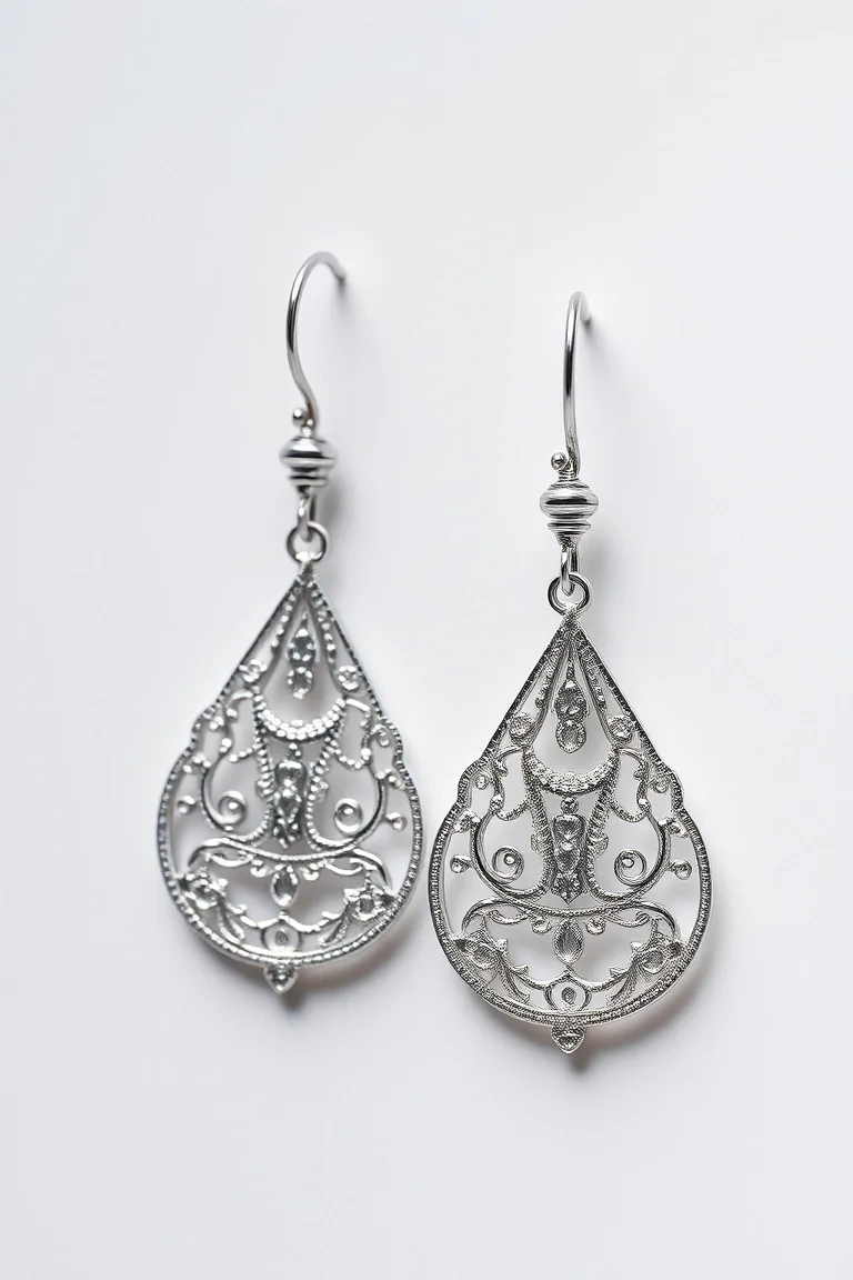 Sterling Silver Filigree Earrings
