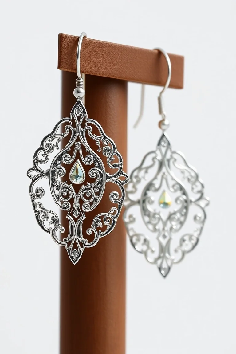 Sterling Silver Filigree Earrings