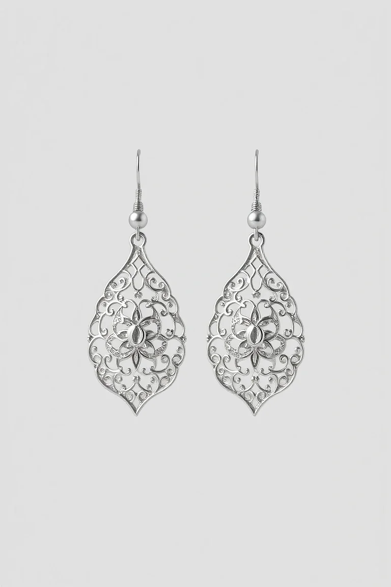 Sterling Silver Filigree Earrings