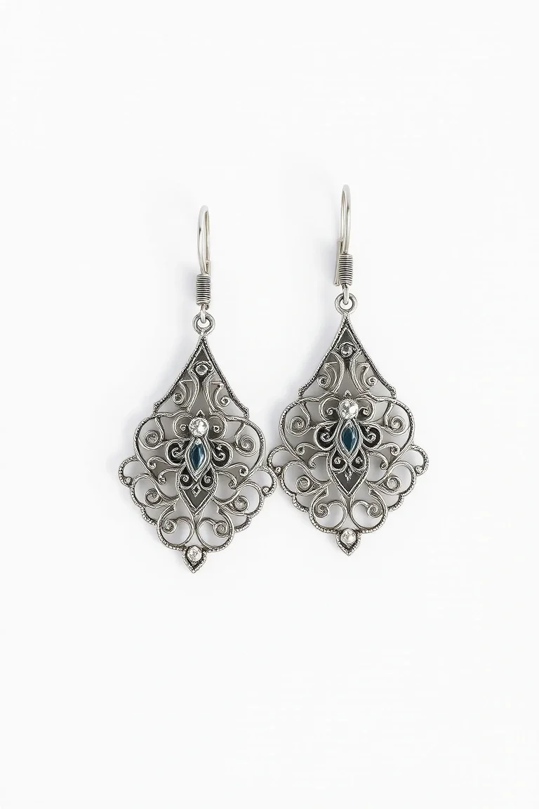 Sterling Silver Filigree Earrings