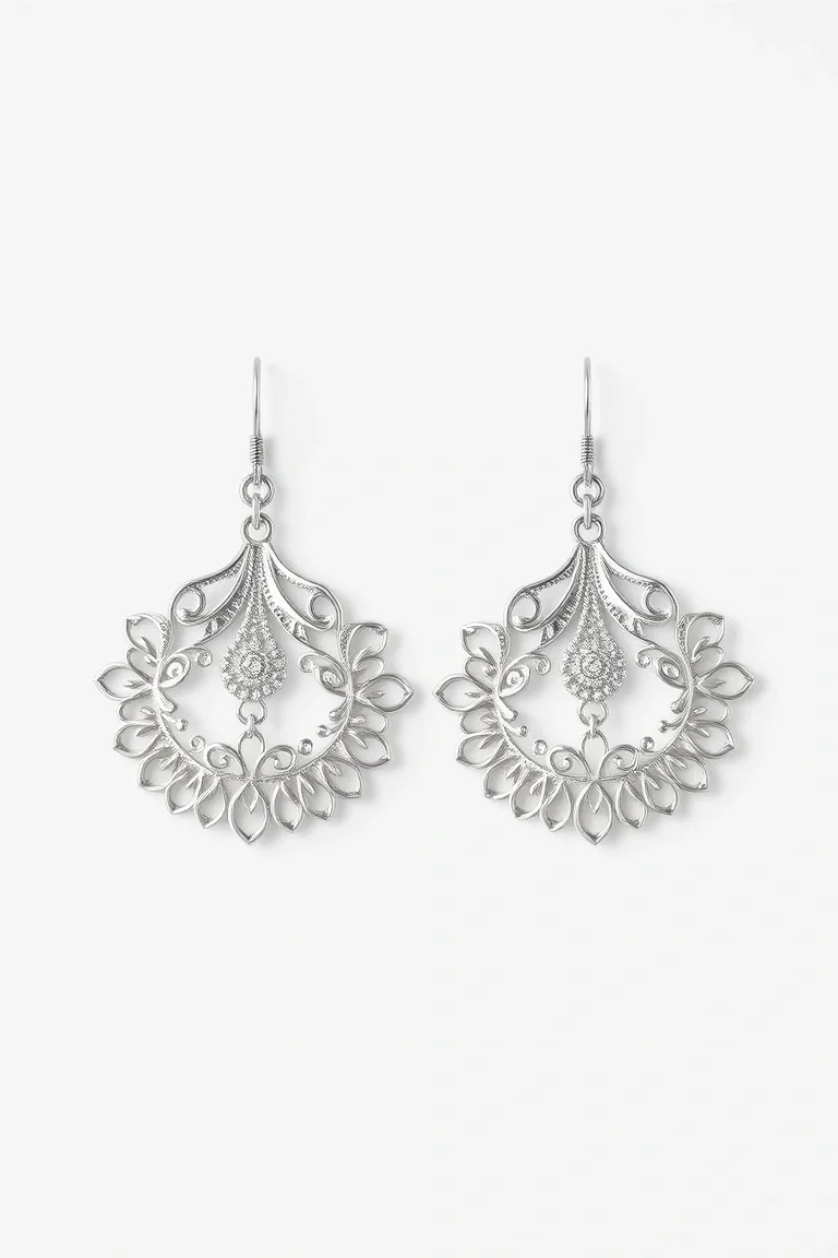 Sterling Silver Filigree Earrings