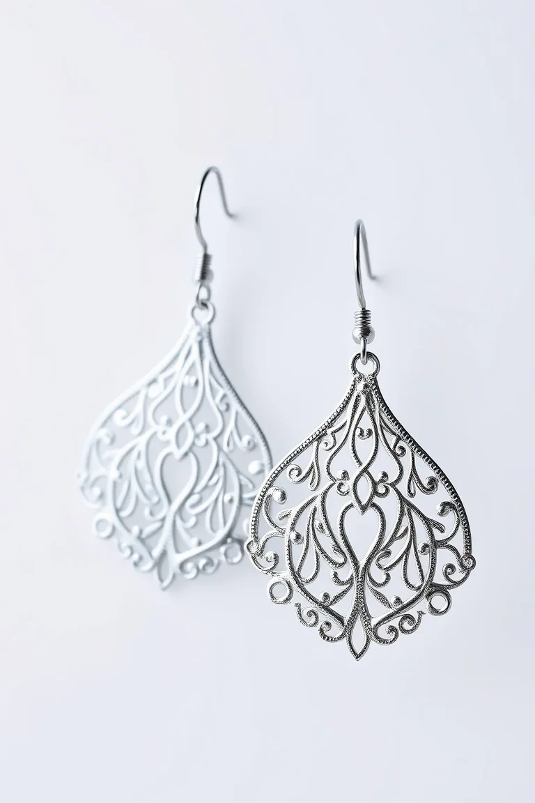 Sterling Silver Filigree Earrings