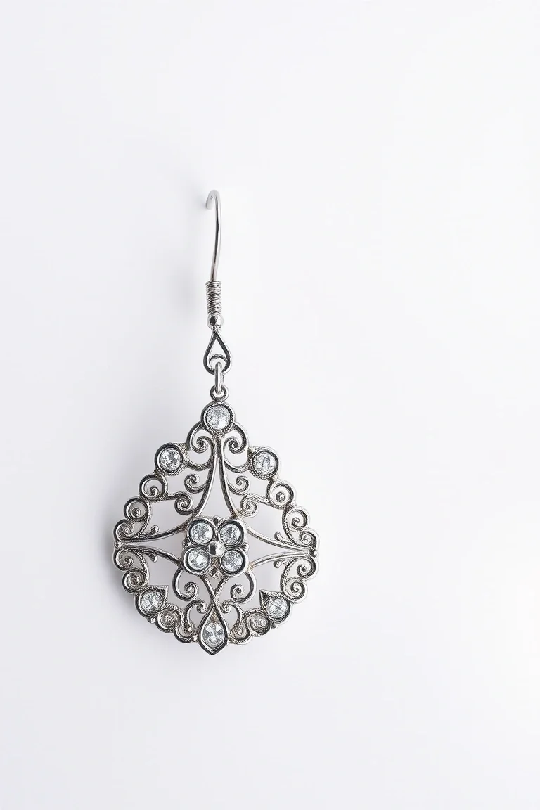 Sterling Silver Filigree Earrings