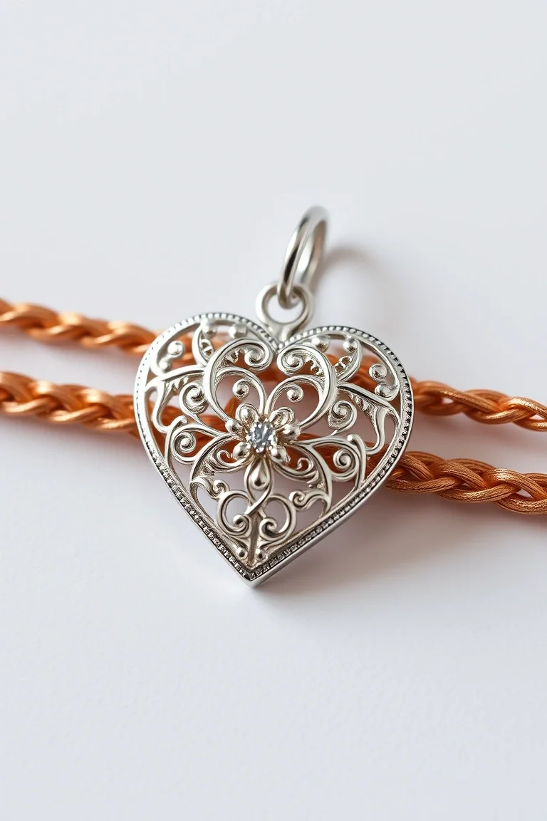 Sterling Silver Filigree Heart