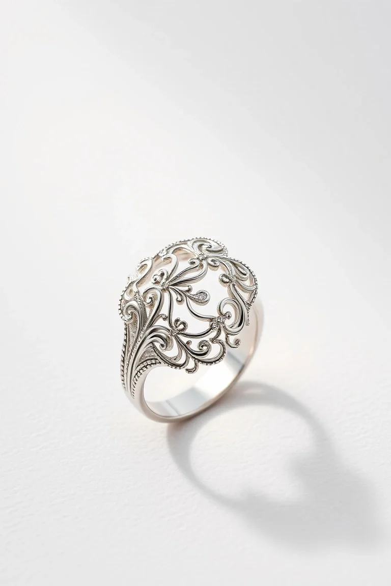 Sterling Silver Filigree Ring