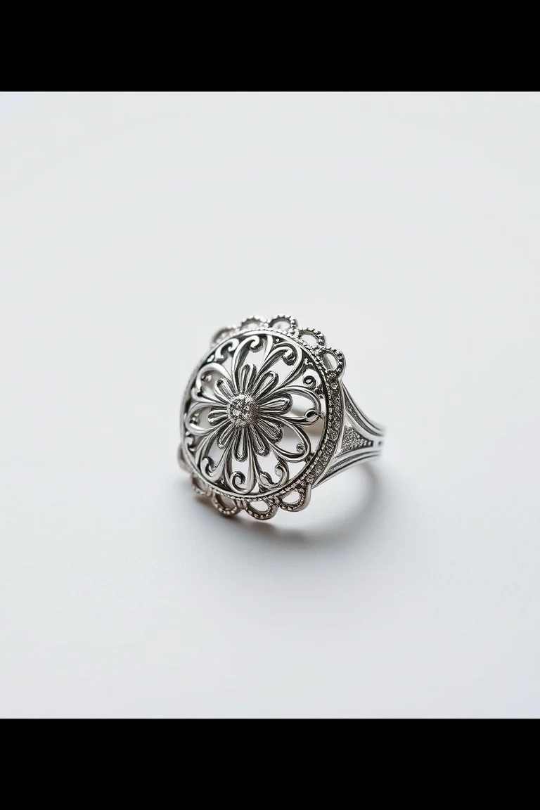 Sterling Silver Filigree Ring
