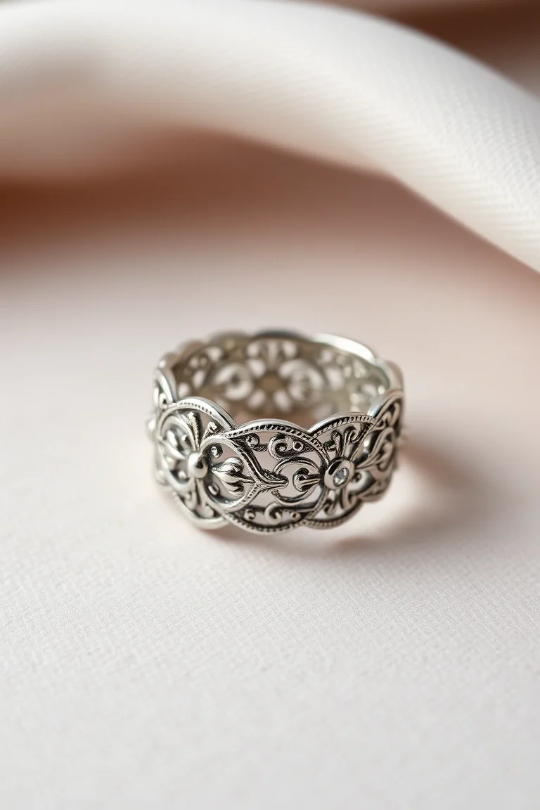 Sterling Silver Filigree Ring