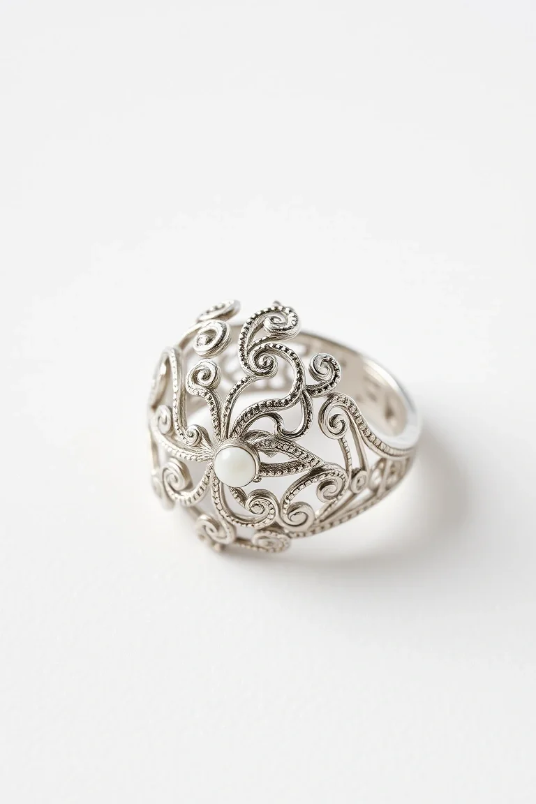 Sterling Silver Filigree Ring
