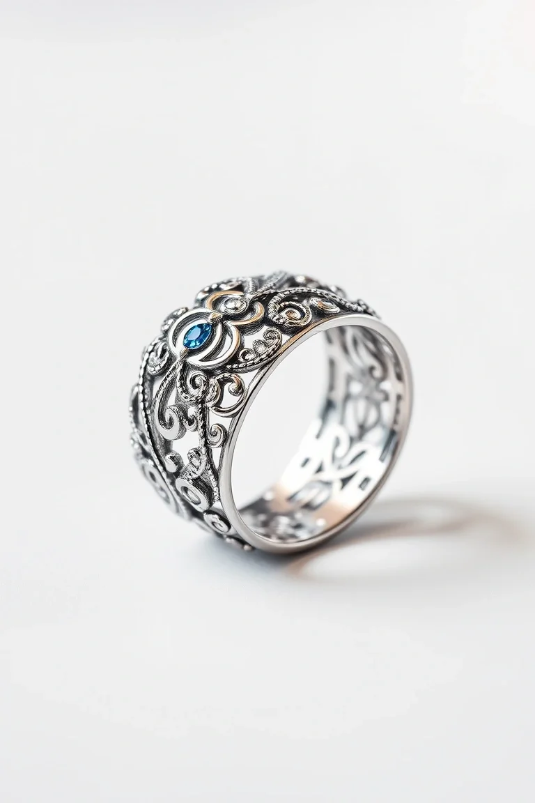Sterling Silver Filigree Ring