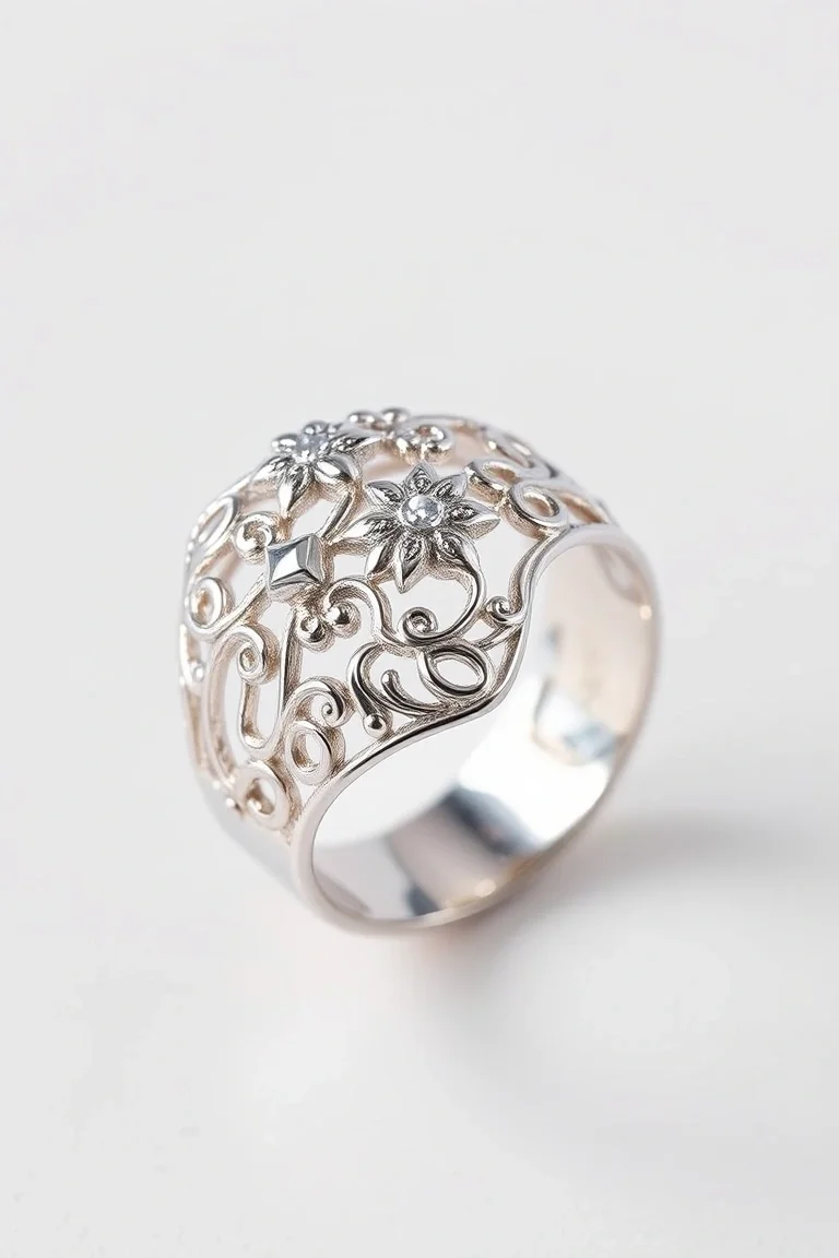 Sterling Silver Filigree Ring