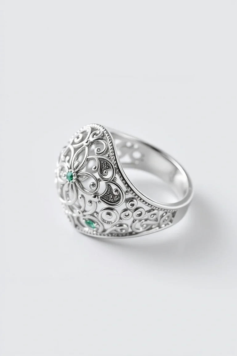 Sterling Silver Filigree Ring