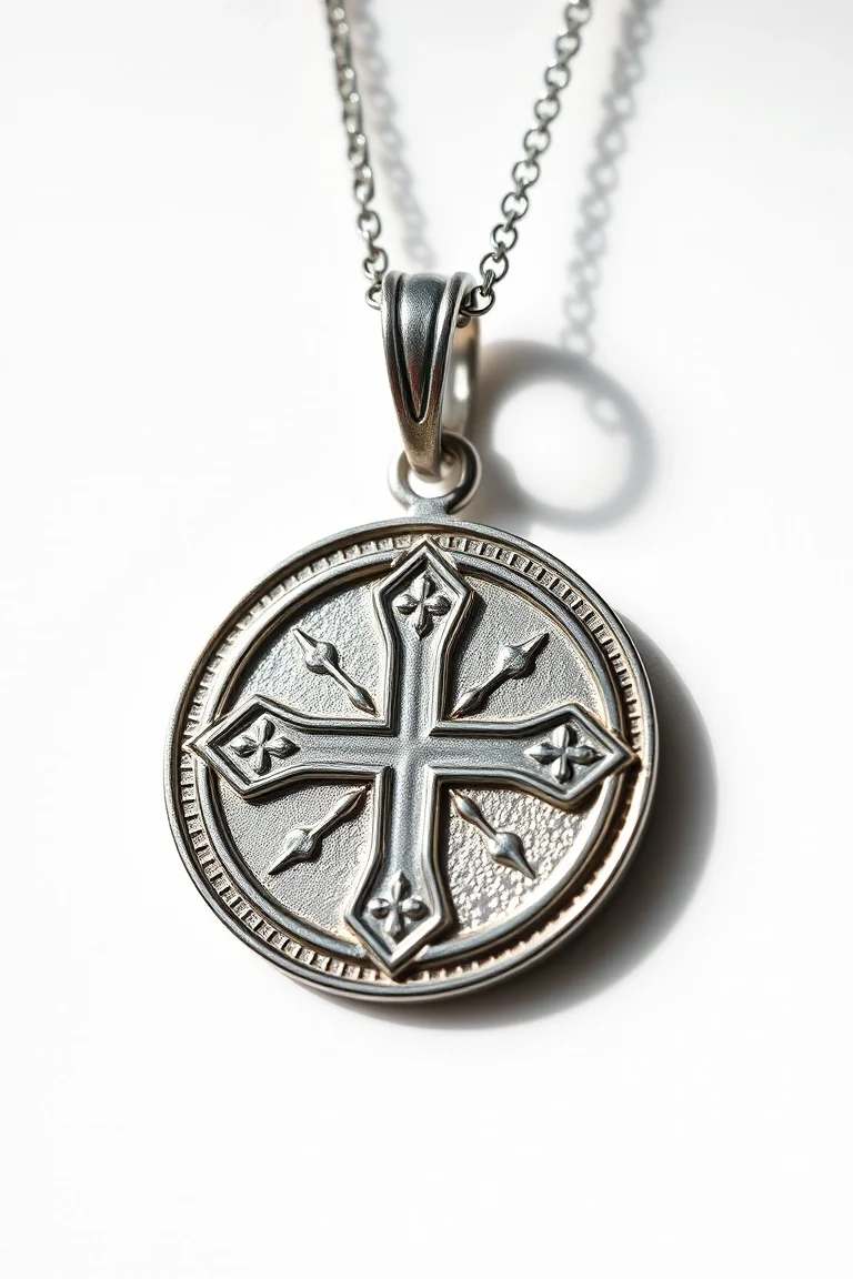 Sterling Silver Four Way Medal