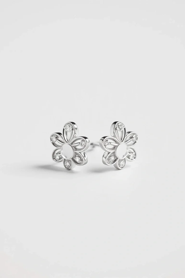 Sterling Silver Girl Earrings