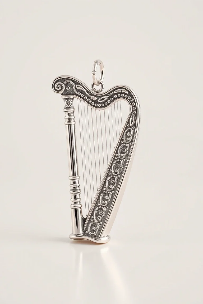 Sterling Silver Harp