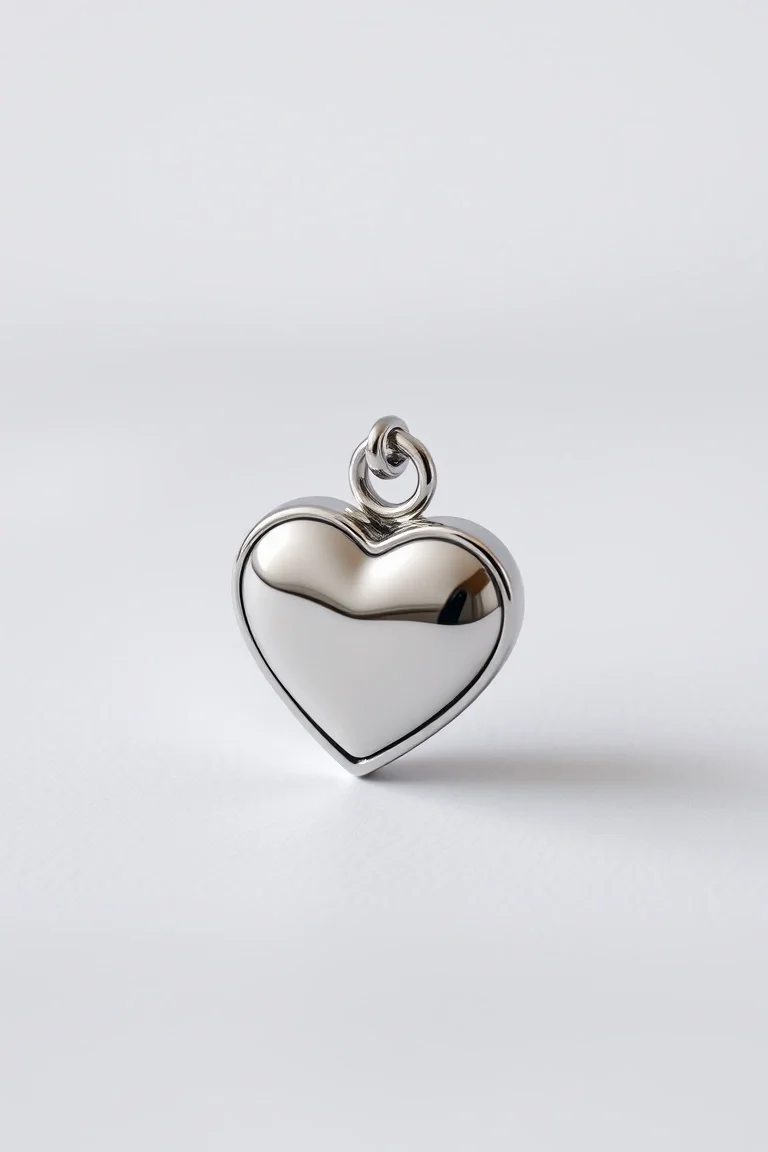 Sterling Silver Heart Charmholder
