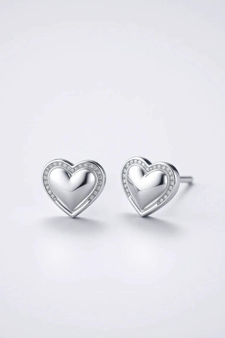 Sterling Silver Heart Earrings
