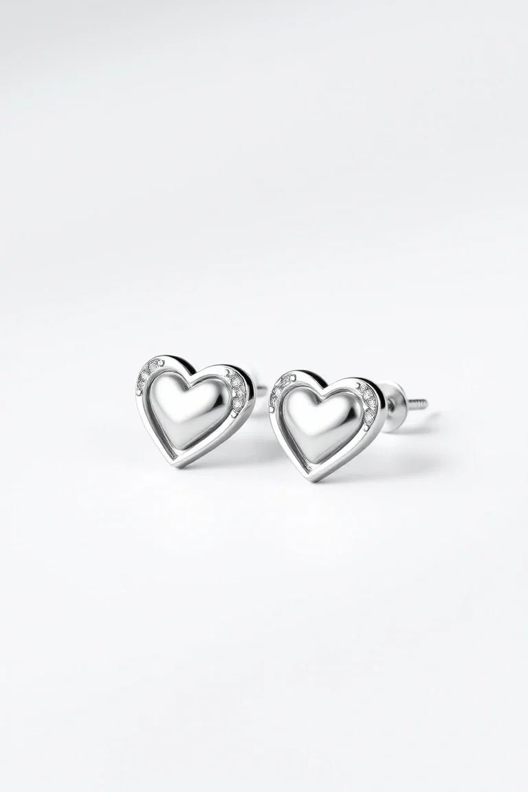 Sterling Silver Heart Earrings