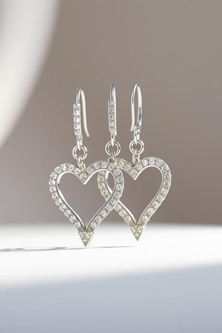 Sterling Silver Heart Earrings