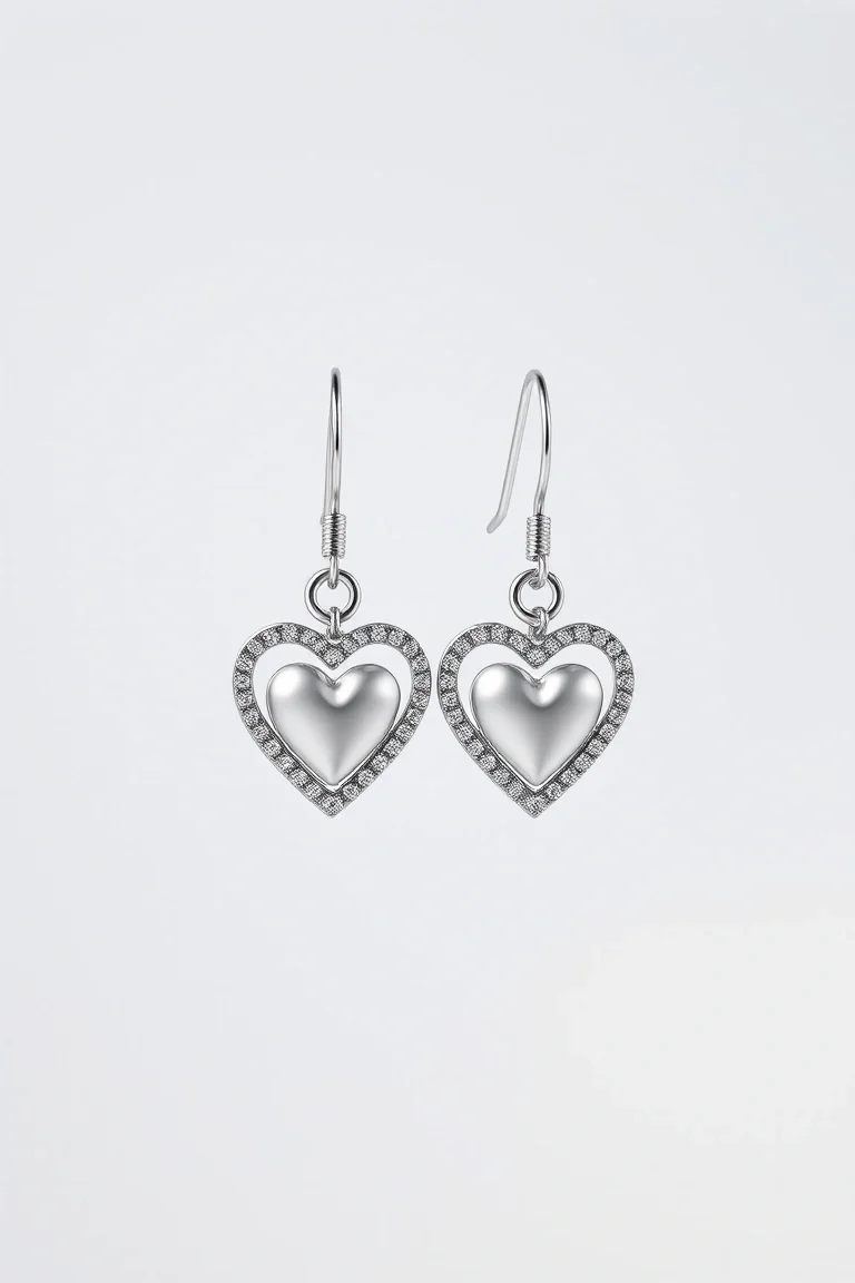 Sterling Silver Heart Earrings