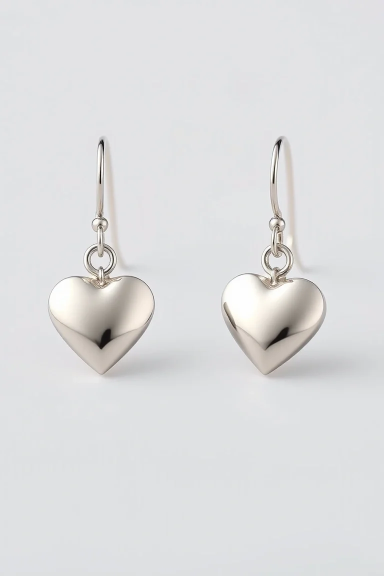 Sterling Silver Heart Earrings