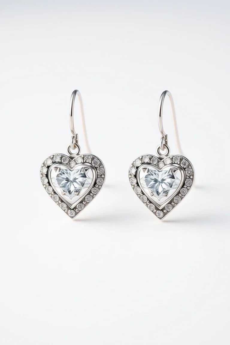 Sterling Silver Heart Earrings