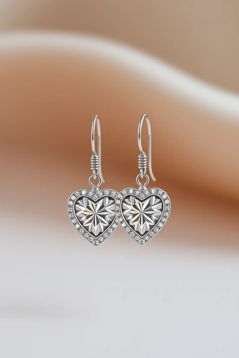 Sterling Silver Heart Earrings