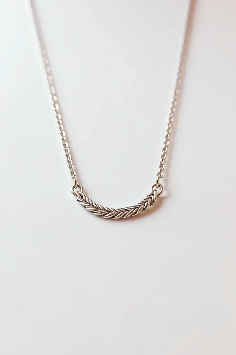 Sterling Silver Herringbone Chain 16 In.