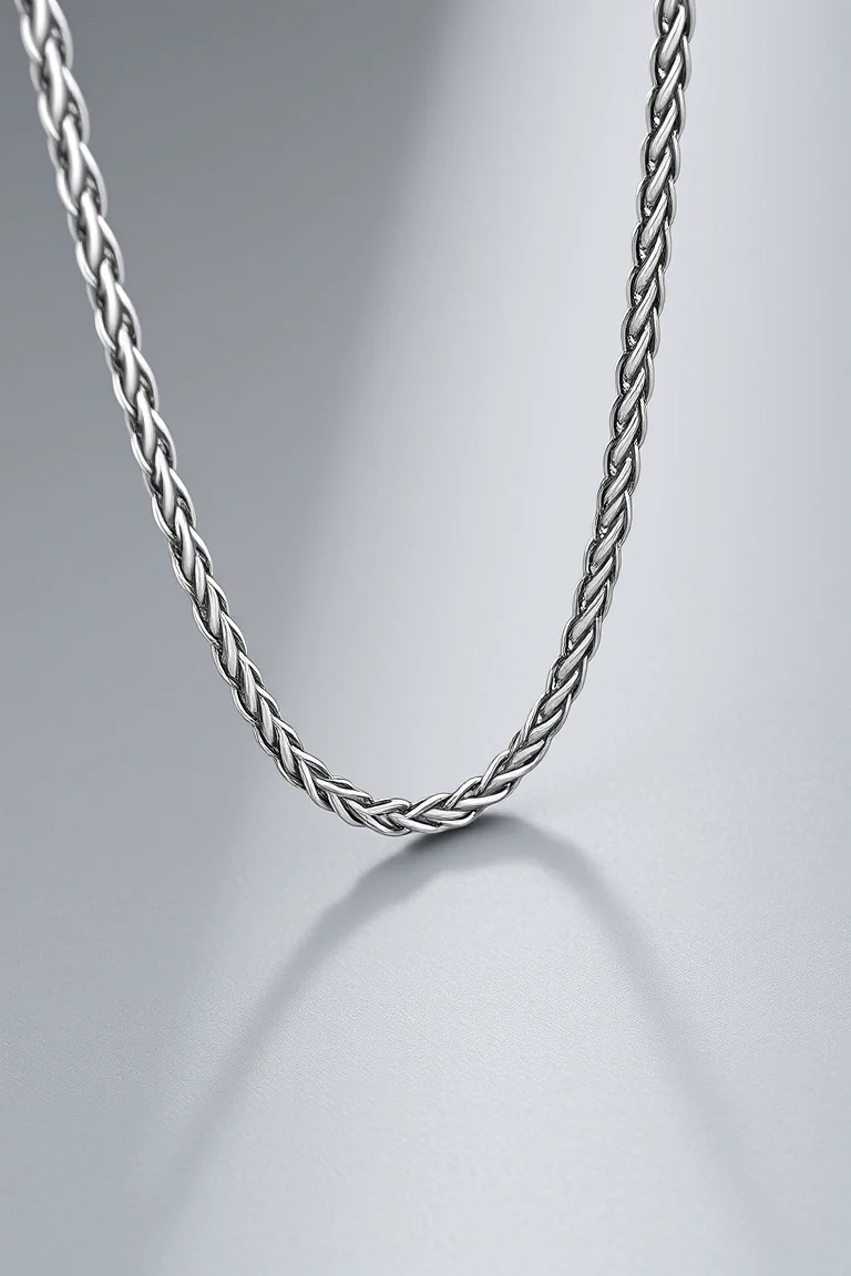 Sterling Silver Herringbone Chain 18 In.