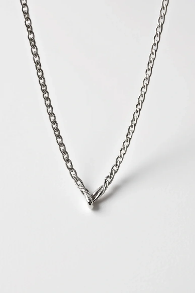 Sterling Silver Herringbone Chain 20 In.