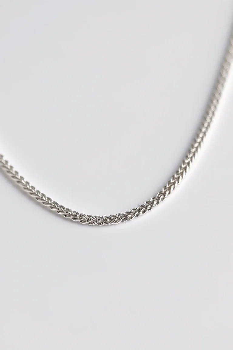 Sterling Silver Herringbone Chain 20 In.