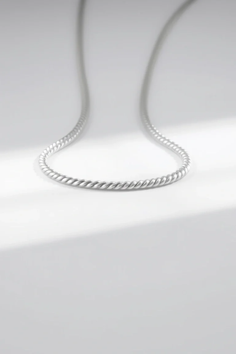 Sterling Silver Herringbone Chain 20 In.