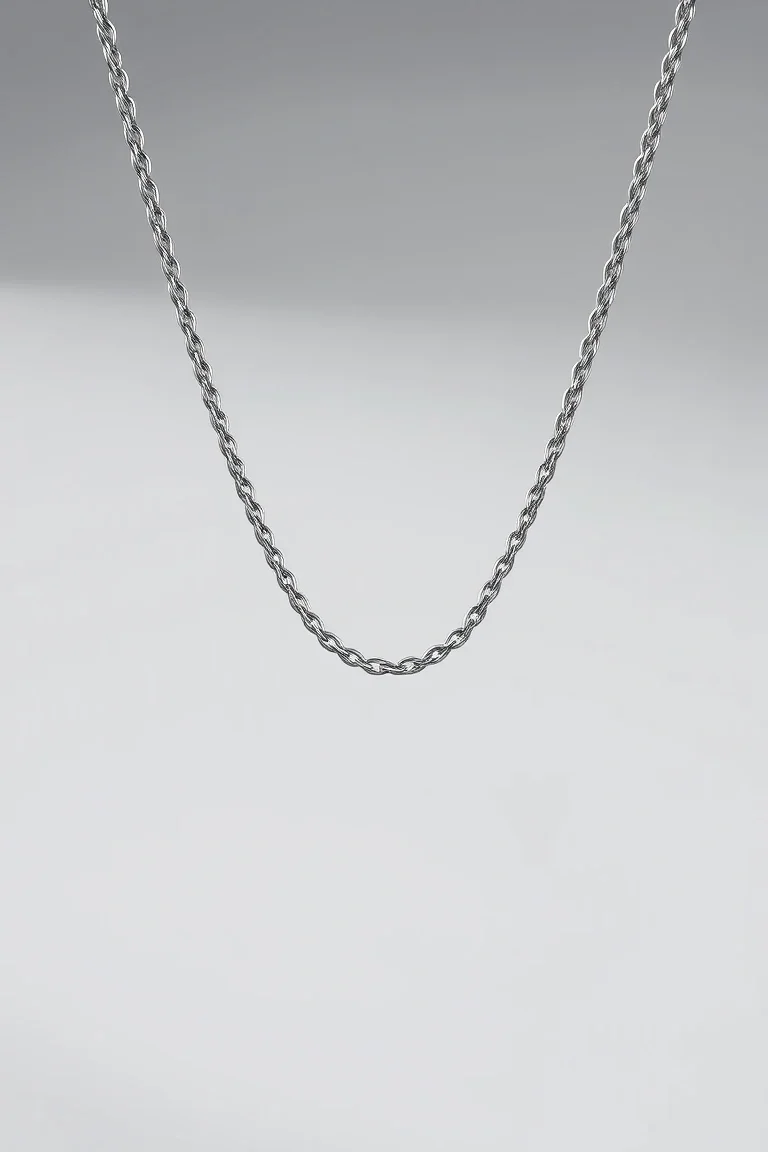 Sterling Silver Herringbone Chain 24 In.