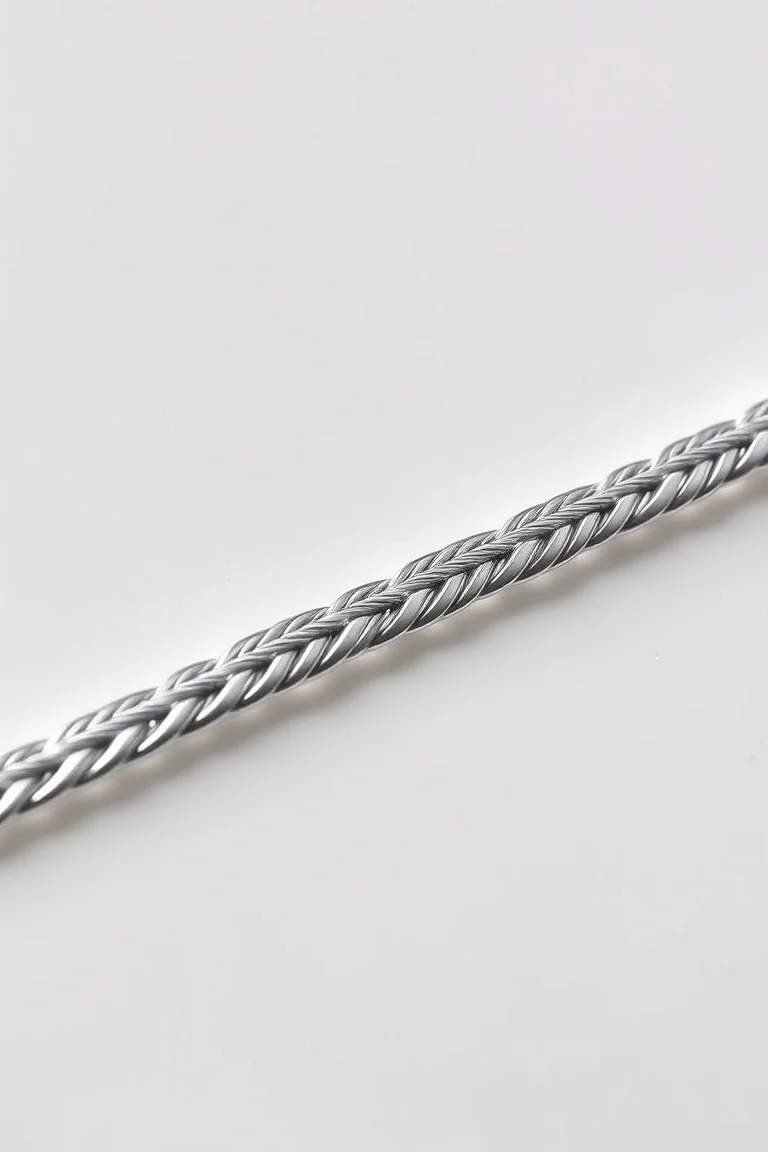 Sterling Silver Herringbone Chain 24 In.